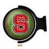 NC, North Carolina, Wolfpack, Pack, On the 50, Football, Rotating, Spinning, Lighted, Wall, Sign, The Fan Brand, NCAA, NCNCST-115-22, 689481027722