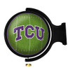 TCU, Texas Christian University, Horned, Frogs, On the 50, Football, Rotating, Spinning, Lighted, Wall, Sign, The Fan Brand, NCAA, NCTCUH-115-22, 689481028262