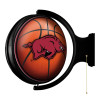 Arkansas, AR, ARK, Razorbacks, BB, Basketball, Spinning, Rotating Lighted, Wall, Sign, NCAA, The Fan Brand, NCARKR-115-11, 688187934884