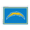 LAC, LA, Los Angeles, Chargers, Bolts, 3x4, Area, Rug, 569-1036, 720801131474, NFL, Imperial