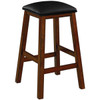 Square, Backless, Barstool, 6, Different, Finishes, BSTL4, Ram, Game, Room, 826715006690, 826715006706, 826715006720, 826715006737, 826715006744, Antique White, Black, Chestnut, Cappuccino, Slate, English Tudor, BSTL4 BLK, BSTL4 CAP, BSTL4 CN, BSTL4 SL, BSTL4 ET, BSTL4 AW