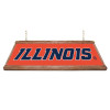 Illinois Fighting Illini: Premium Wood Orange Pool Table Light