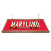 Maryland Terrapins: Premium Wood Red Pool Table Light