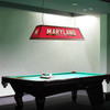 Maryland Terrapins: Premium Wood Red Pool Table Light