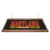 Maryland Terrapins: Premium Wood Black Pool Table Light