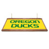Oregon Ducks: Premium Wood Yellow Pool Table Light