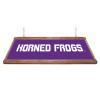 TCU Horned Frogs: Premium Wood Pool Table Light