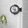 MBCOLO-115-01, COL, Colorado, Rockies,  Original, Round, Rotating, Lighted, Wall, Sign, The Fan-Brand, 704384950134, LED