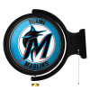 MBMIAM-115-01, MIA, FL, Marlins,  Original, Round, Rotating, Lighted, Wall, Sign, The Fan-Brand, 704384951131, LED