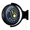 Milwaukee Brewers: Original Round Rotating Lighted Wall Sign