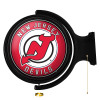 NHNJDV-115-01, NJ, New Jersey, Devils, Original, Round, Rotating, Lighted, Wall, Sign, NHNJDV-115-01, NHL, The Fan-Brand, 686082114479
