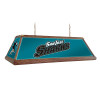 SJ, San Jose, Sharks, Premium Wood, 4-ft, Florescent, Wooden, Pool, Billiard, Table, Light, lamp, NHL, The Fan-Brand, 686878995466