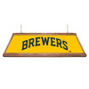 MBBREWERS-330-01B, MIL, Milwaukee, Brewers, Premium, Wood, Billiard, Pool, Table, Light, Lamp, MLB, The Fan-Brand, "B" Version, 704384966050