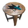 629-4027, SJ, San Jose, Sharks, Oak, Whiskey, Bourbon, Barrel, Side, Table, FREE SHIPPING, NHL. Imperial