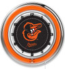 Baltimore, Orioles, 19", Double, Neon, Wall, Clock,  Holland, Bar Stool Co, MLB, Bal, Clk19MLBBal , CLK19, 071235007256