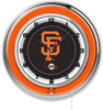 San Francisco, Giants, 19", Double, Neon, Wall, Clock,  Holland, Bar Stool Co, MLB, SF, Clk19MLBSFG, CLK19, 071235007492