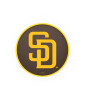 San Diego Padres L8B1 Backless MLB Bar Stool , Various Heights