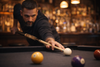 Players Energy HC17 Sneaky Pete Pool Cue – Natural Maple, Black Linen Wrap, Pro Performance