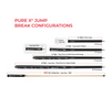 Pure X HXT 5-in-1 Jump Break Cue – Carbon Fiber Shaft, Quad Face Tip