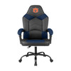 Front view of the Alabama Crimson Tide oversized office chair with padded arms, rolling base, and embroidered team logo
