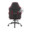 Rear view of the Florida State Seminoles oversized office chair showing the back storage pouch and embroidered team logo