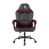 Front view of the Florida State Seminoles oversized burgundy office chair with padded arms, rolling base, and embroidered team logo