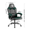 Michigan State Spartans oversized green gaming chair with product dimensions and adjustable height details