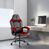 Texas Tech Red Raiders oversized red and black office chair shown in a home office setting