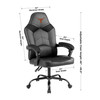 University of Texas Longhorns oversized gaming chair shown at an angle with product dimensions and adjustable chair details displayed.