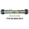 Vita Spas DM Vita 0028, 4.0kW Flo-Thru Heater Assembly 26-0028-5S-K- Front View