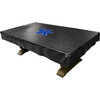 Kentucky Wildcats black pool table cover displayed on a billiard table, featuring the blue Kentucky “UK” logo centered on top. This custom NCAA table cover helps protect the pool table surface while adding Wildcats team spirit to a game room, fan cave, pool room, or entertainment space.