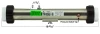 HydroQuip 0535, 3.0kW Flo-Thru Heater Assembly 26-0535-4S-K - Front View measurements 