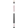 Full-length vertical product view of the Minnesota Golden Gophers 19oz White Laser Etched 58-inch Cue on a white background, highlighting the white team-branded section, maroon-and-gold Minnesota graphics, black grip, and natural wood-colored shaft.