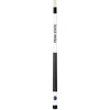 Full-length vertical product view of the Penn State Nittany Lions 19oz White Laser Etched 58-inch Cue on a white background, highlighting the white team-branded section, navy blue Penn State graphics, black grip, and natural wood-colored shaft.