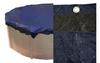 21' Blue/Black Round Winter Pool Cover, Actual Cover Size 25',  8-Yr Warranty