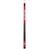 Vertical close-up view of the Ohio State Buckeyes 19oz Team Color Laser Etched Cue featuring bold red and black styling with Ohio State Buckeyes detailing along the cue butt.