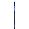 Vertical close-up view of the Penn State Nittany Lions 19oz Team Color Laser Etched Cue featuring navy blue, white, and black styling with Penn State detailing along the cue butt.