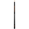 Vertical close-up view of the Texas Longhorns 19oz Team Color Laser Etched Cue featuring black and burnt orange team-color styling with Texas Longhorns detailing along the cue butt.