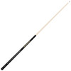 Full-length angled view of the Vanderbilt Commodores 58-inch billiard cue showing the natural-finish shaft and contrasting black and gold team-color butt design.