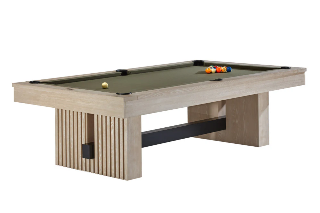 American Heritage Vancouver 8' Slate Pool Table Natural Ash