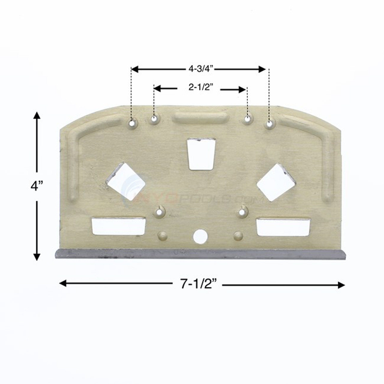 6 PACK, 12822,, Wilbar, Sequoia, Aluminum, Bottom, Plate, FREE SHIPPING, above, ground, swimming, pool