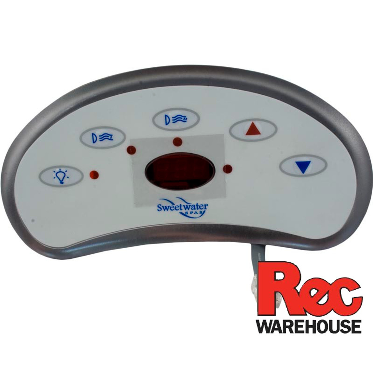 6600-832 SD-6500-832, Sundance, Top side, Spaside  Control, LX-15,  Sweetwater, 5-Button, LED, light-Pump1-Pump2-Down-Up, spa, hot tub, 689145855463