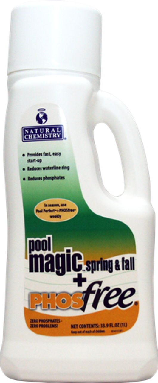 15141NCM, Natural Chemistry,  Pool Magic, +, Phosfree, swimming, pool, fall, winter, closing, 1Litre, SMARTZyme, technology, 717080514135