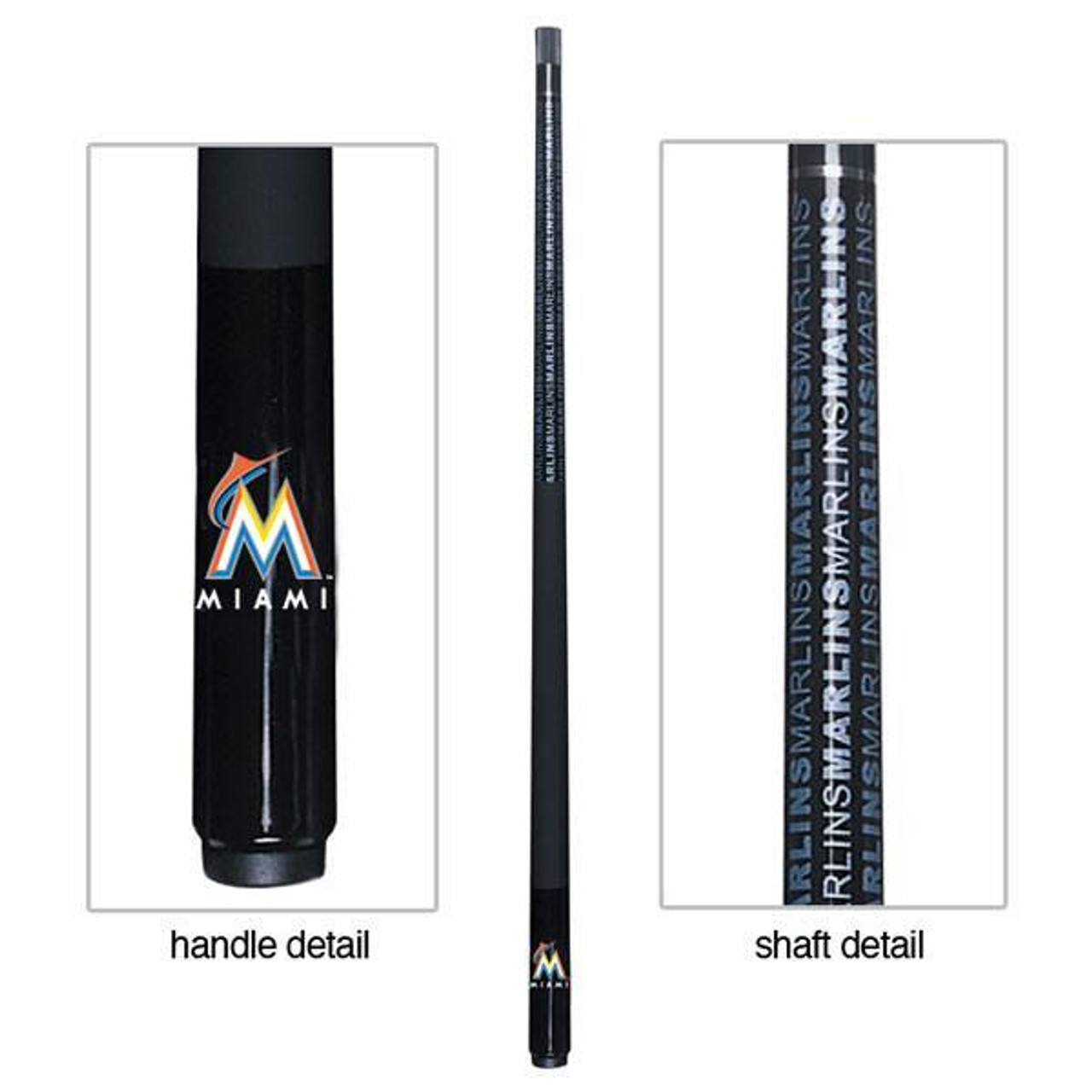 13-3024, Miami, MIA, Florida, Marlins, MLB, Billiard, Billiard, Cue, Fiberglass, Maple, Eliminator, Imperial, 720801330242