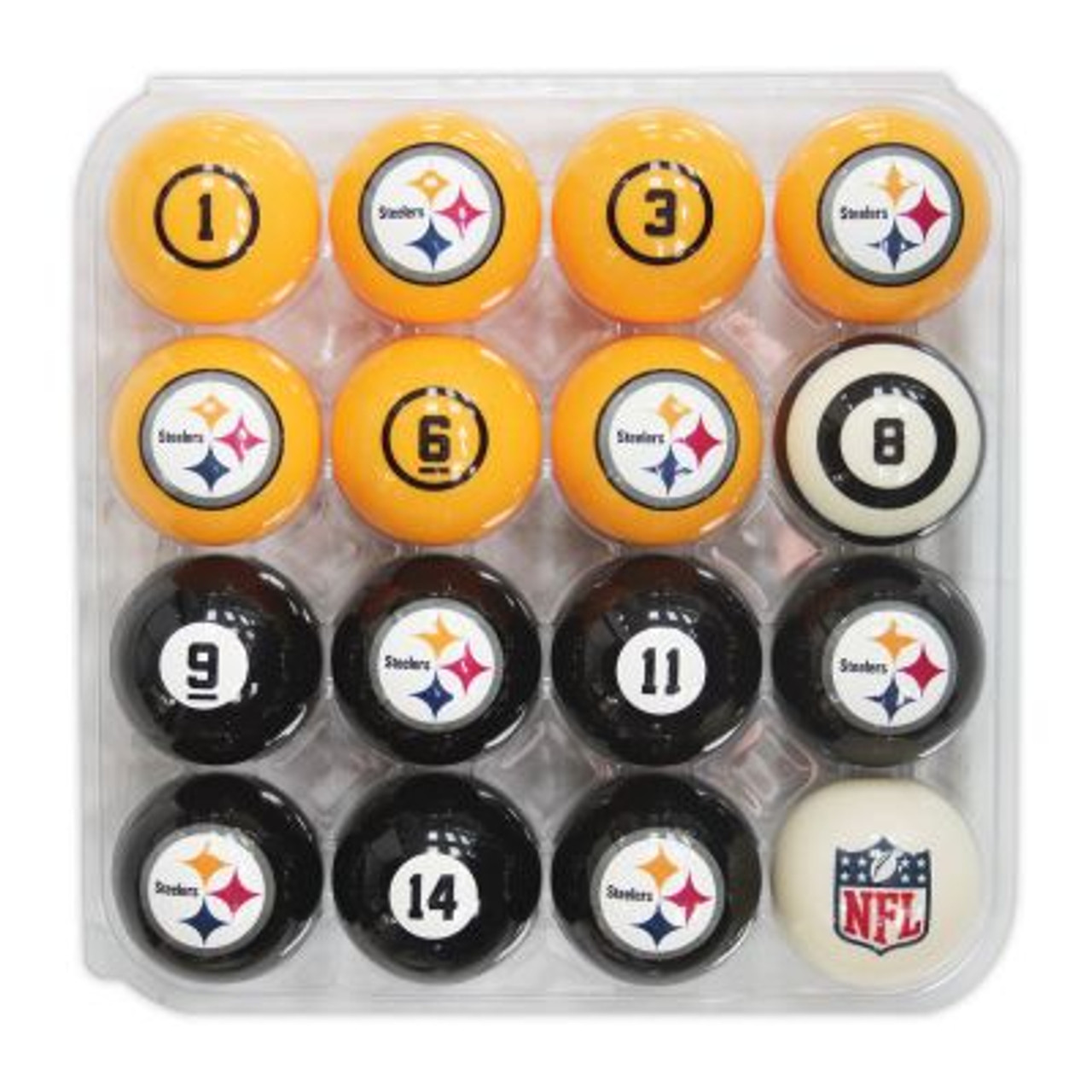 626-1004, Pittsburg, Steelers, NFL,  Billiard, Pool,  Balls, Numbered, with Numbers, FREE SHIPPING