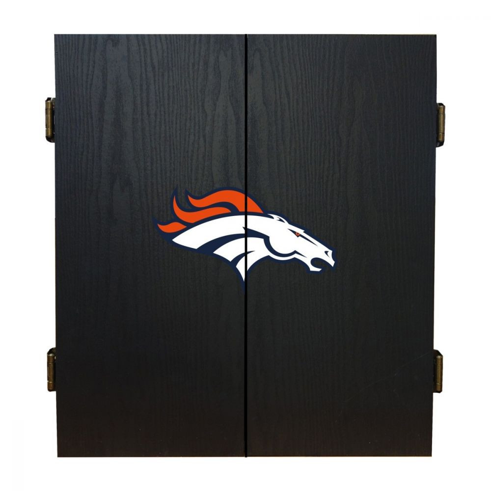 624-1003, Denver Broncos, Fan's Choice, Dartboard, Cabinet, Darts, Flights, Set, FREE SHIPPING, Imperial, 720801912738