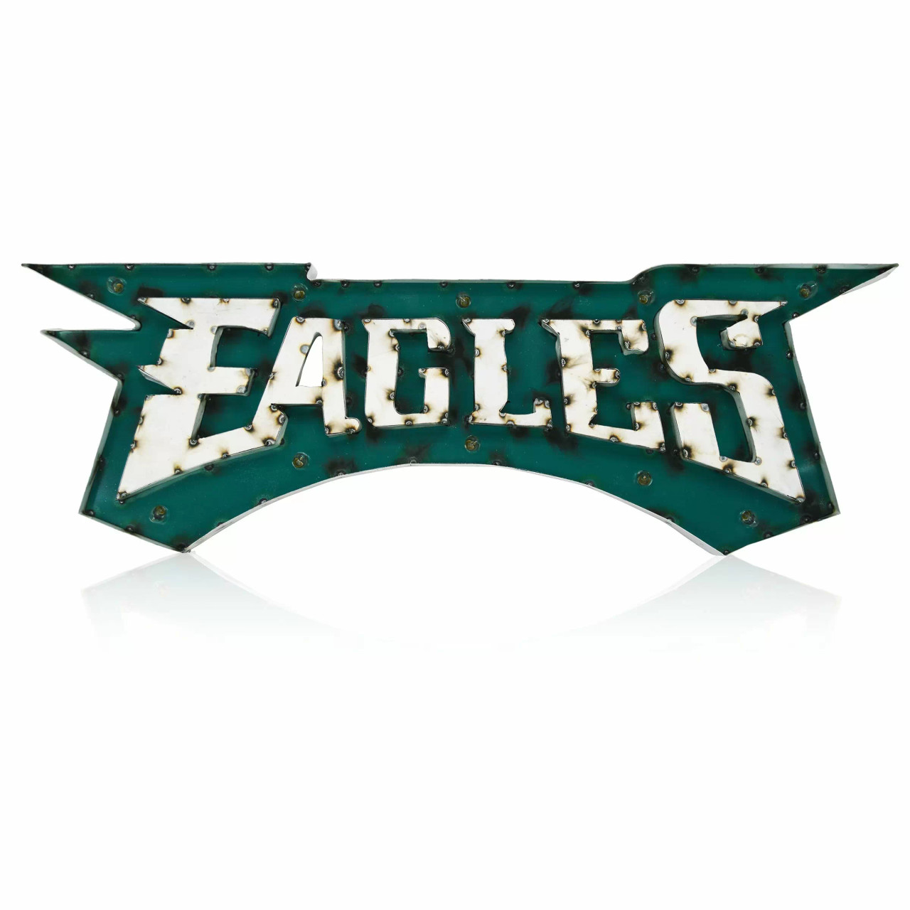 546-1037, Philadelphia, Eagles, NFL, Team, 4', Lighted, Recycled, Metal Sign
