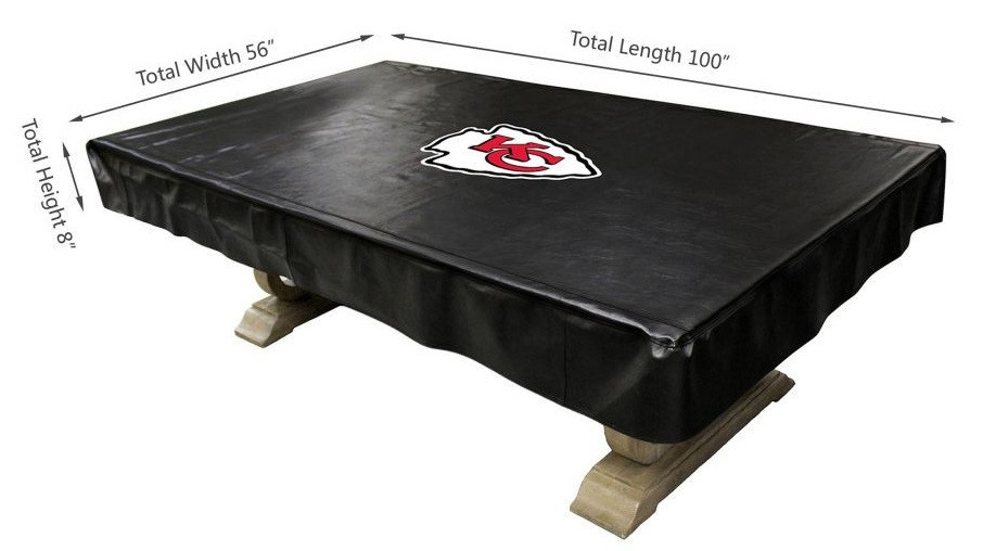 80-1006, Kansas City, Chiefs, 8-ft, Deluxe. Billiard, Pool, Table, Cover, FREE SHIPPING, 720808010062