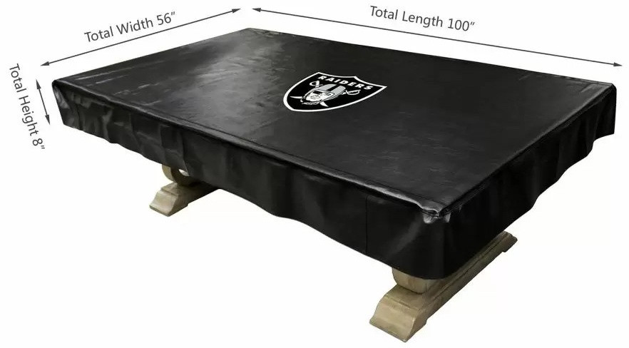 80-1010, LV, Las Vegas, Raiders, 8-ft, Deluxe. Billiard, Pool, Table, Cover, FREE SHIPPING, 720808010109
