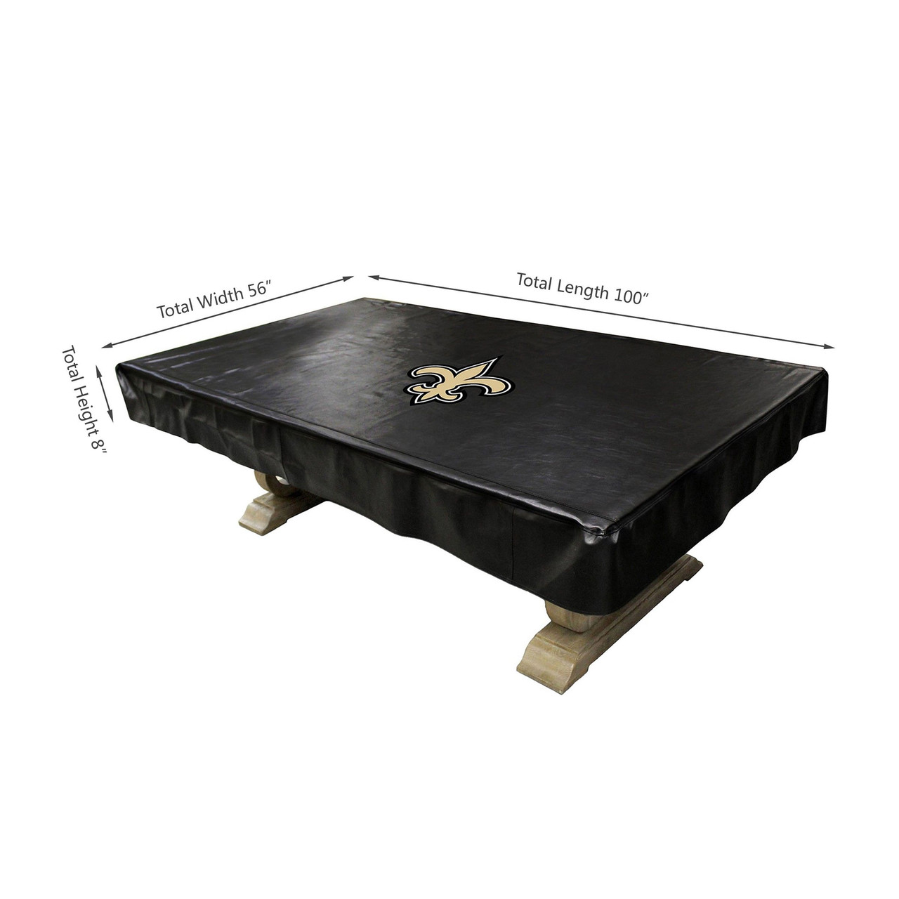 80-1031, NO, NOLA, New Orleans, Saints, 8-ft, Deluxe. Billiard, Pool, Table, Cover, FREE SHIPPING, 720808010314